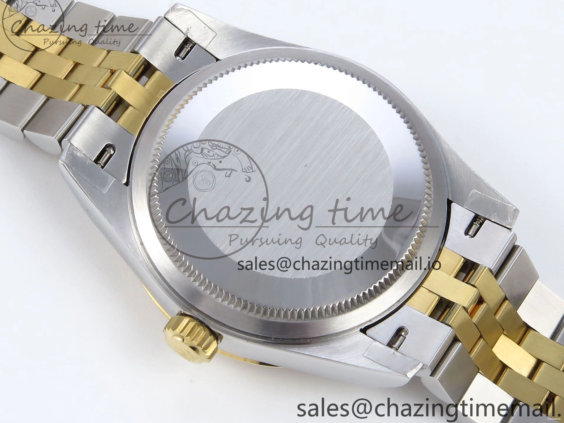 on SS YG DateJust 904L Steel Roman Jubilee Edition Diamonds HZ2236 Bracelet JARF 278383RBR Dial 1:1 Gray Best 31 0404